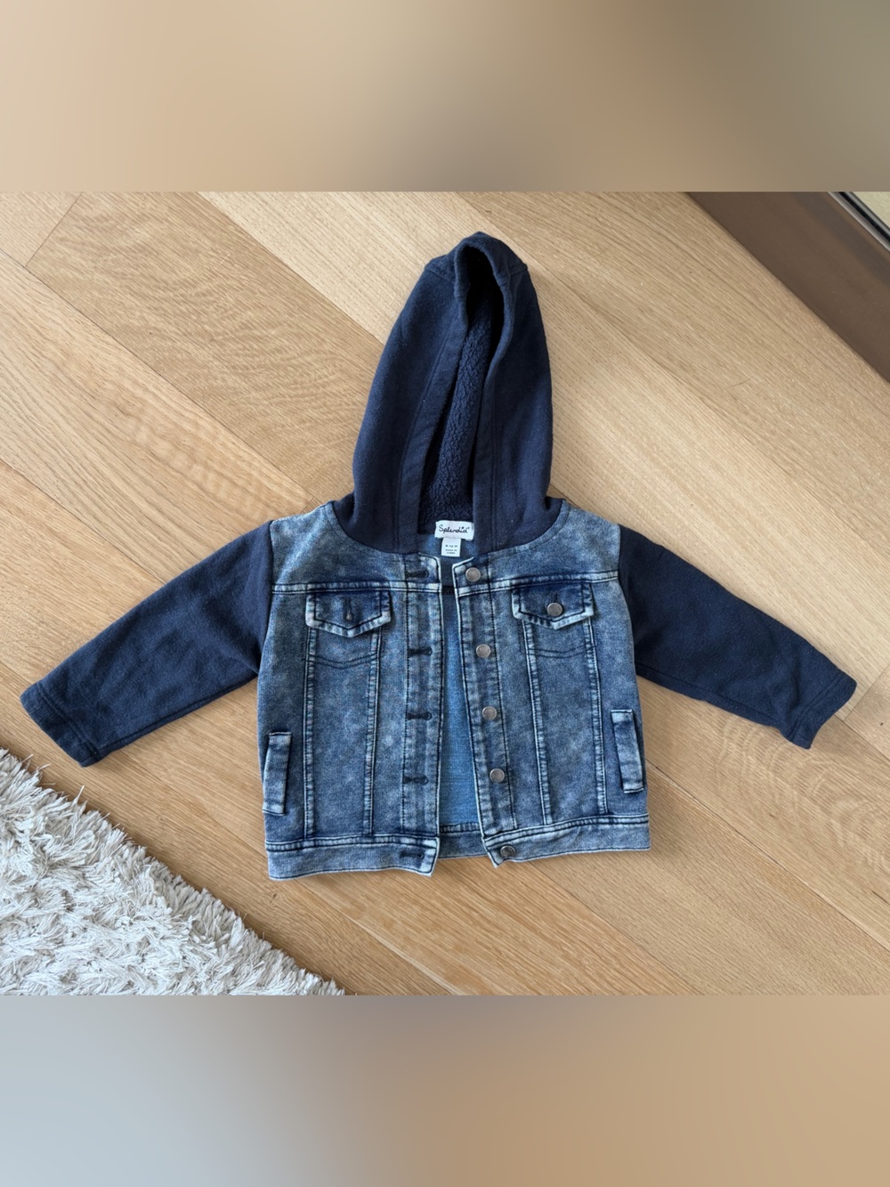 Splendid Boy’s Denim Mixed Jacket, Size 6-12M